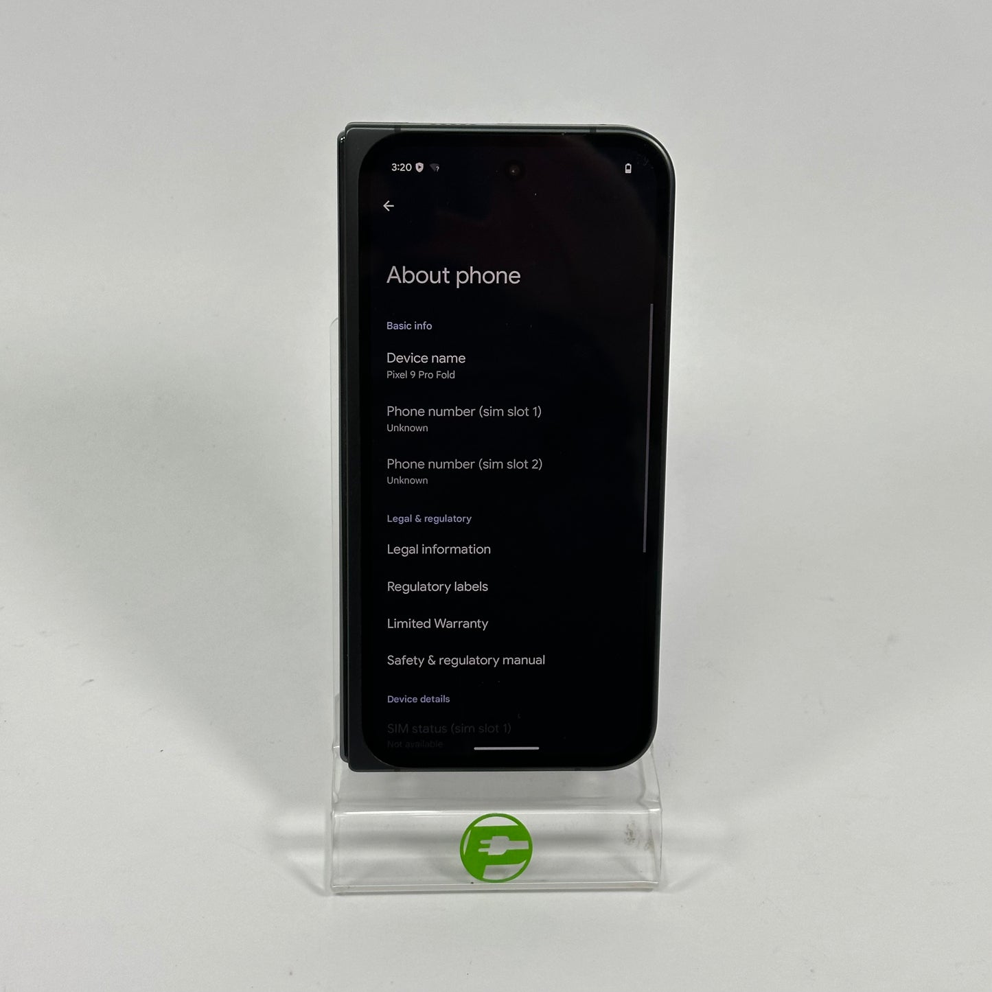  Unlocked Google Pixel 9 Pro Fold 256GB Charcoal GGH2X