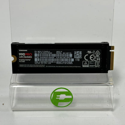 Samsung 2280mm 990 PRO with Heatsink 1TB M.2 NVMe Gen 4.0 x 4 SSD MZ-V9P1T0