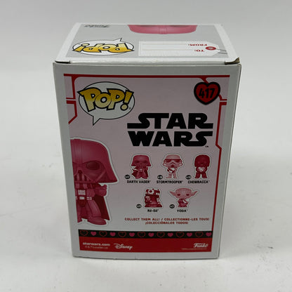 New Funko Pop Star Wars Darth Vader Valentines Day Pink Bobble-Head #417