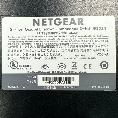 Netgear GS324 Network Switch ‎GS324-200NAS