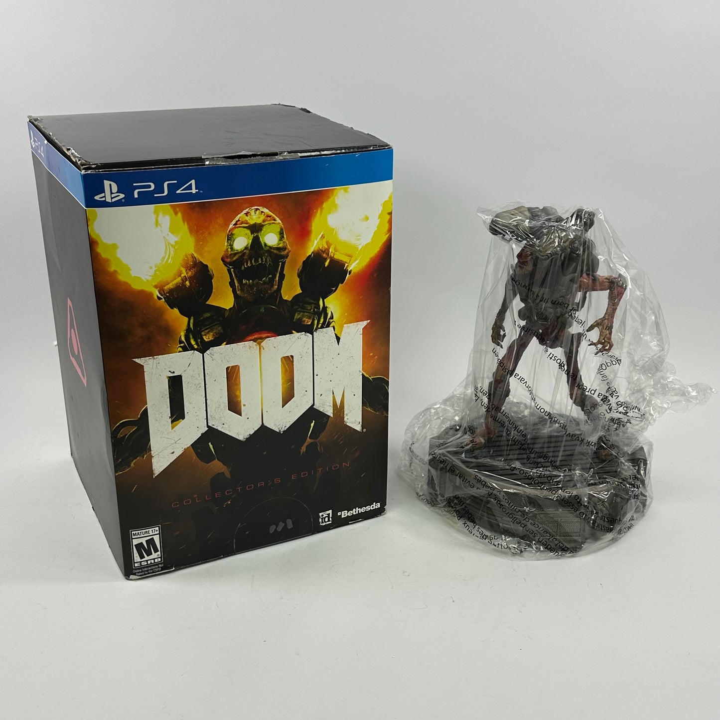 Doom PS4 Collector's Edition 12" Revenant Statue 17051 No Game