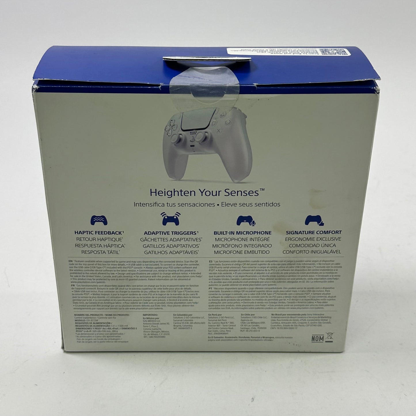Sony PlayStation 5 PS5 DualSense Wireless Controller Chroma Pearl CFI-ZCT2W