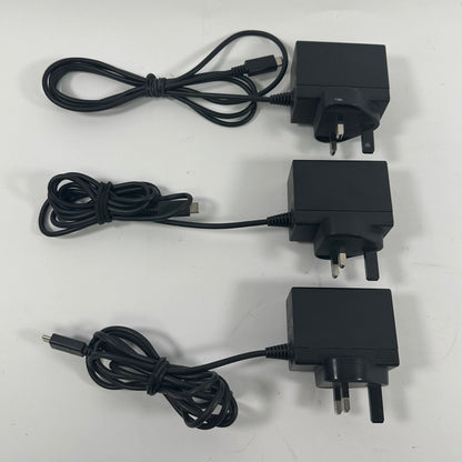 Lot of 3 Nintendo Switch AC Adaptor Chargers HAC-002(UKV)