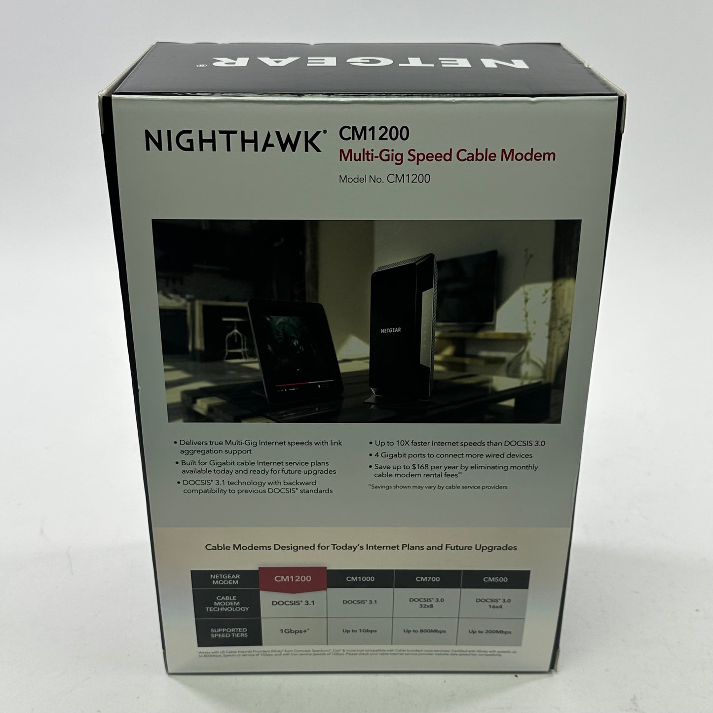 NETGEAR Nighthawk CM1200 Multi-Gig Speed Cable Modem