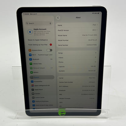 WiFi Only Apple iPad Air 11" M2 128GB Starlight MUXF3LL/A