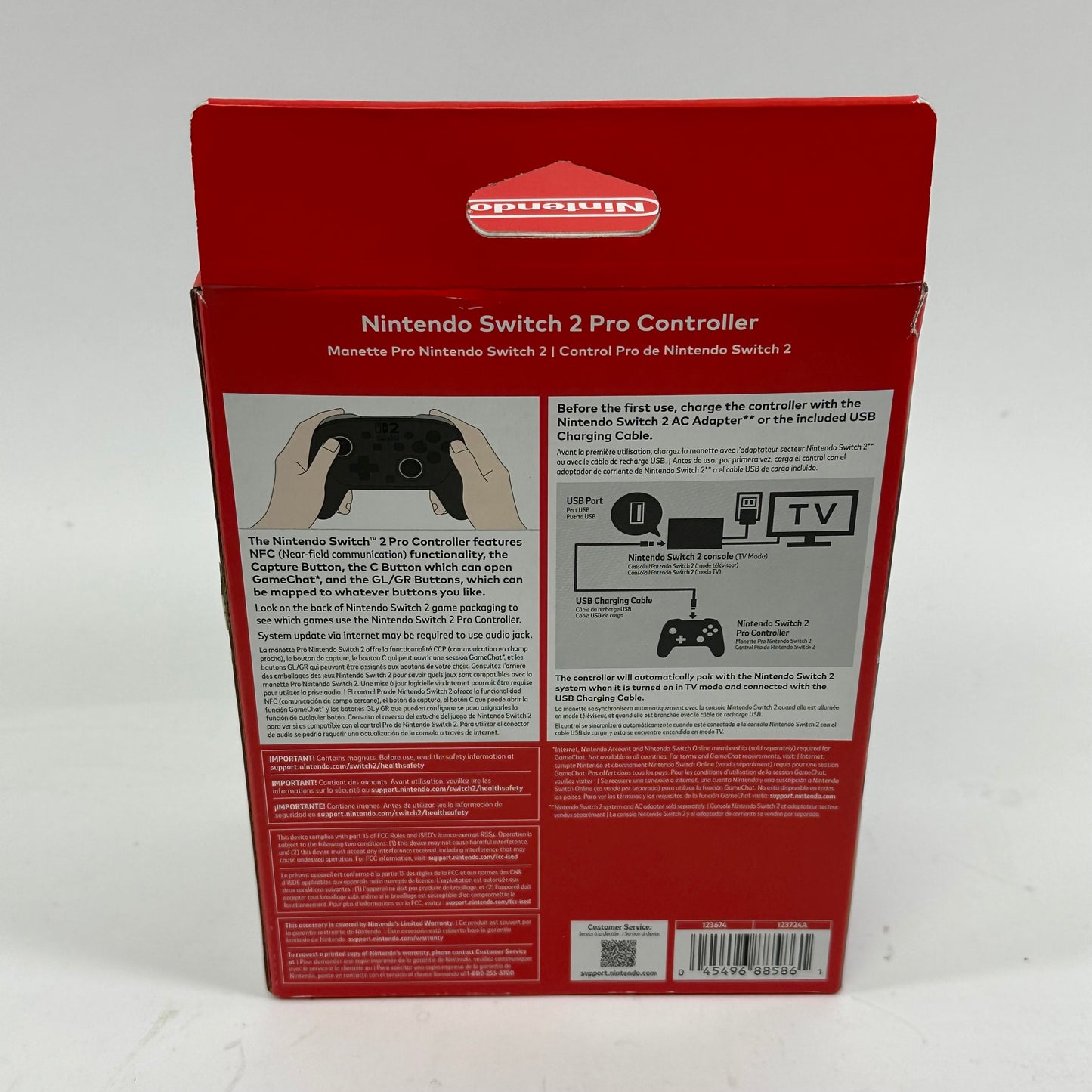Nintendo Switch 2 Pro Controller Controller 123724A Black