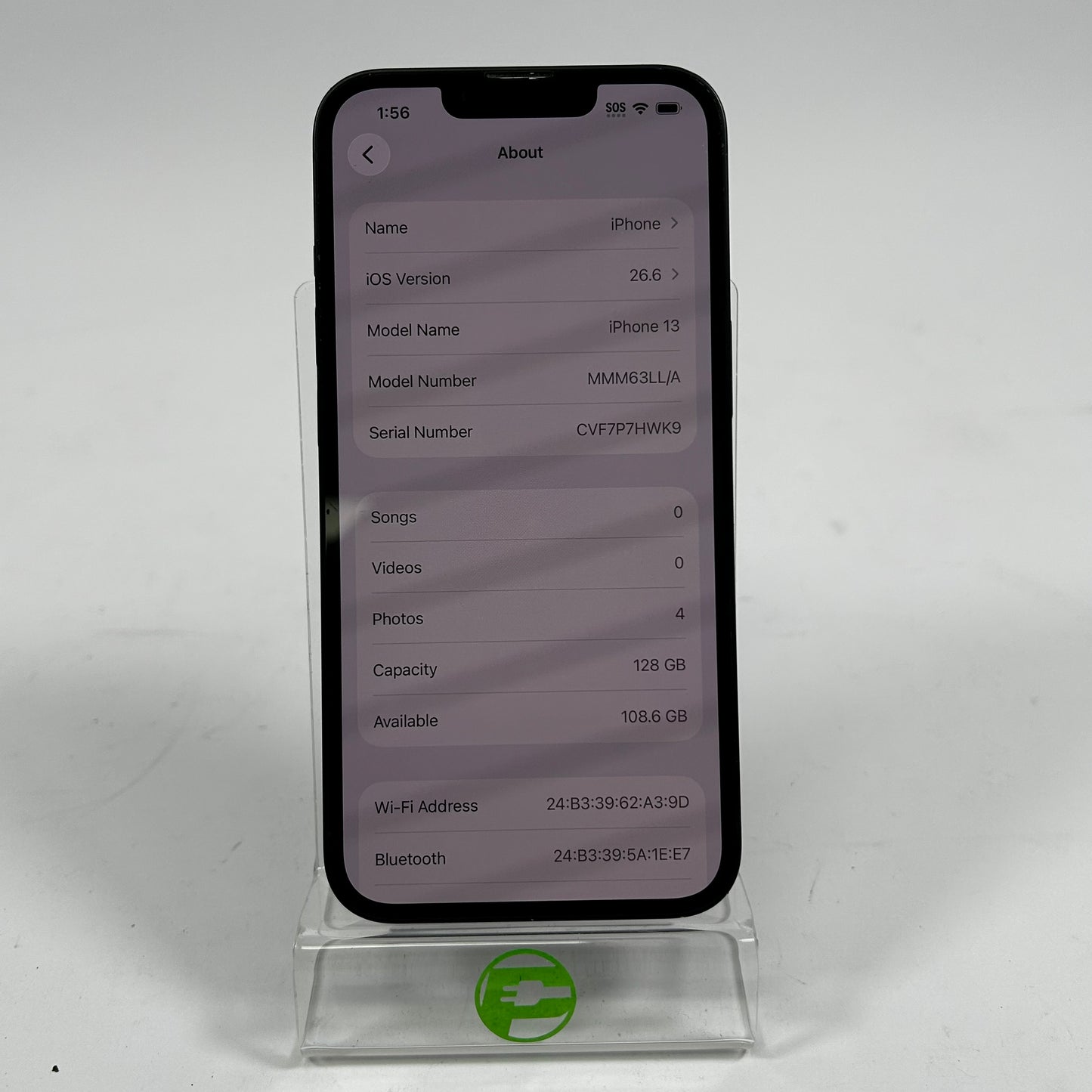 Unlocked Apple iPhone 13 128GB Midnight MMM63LL/A