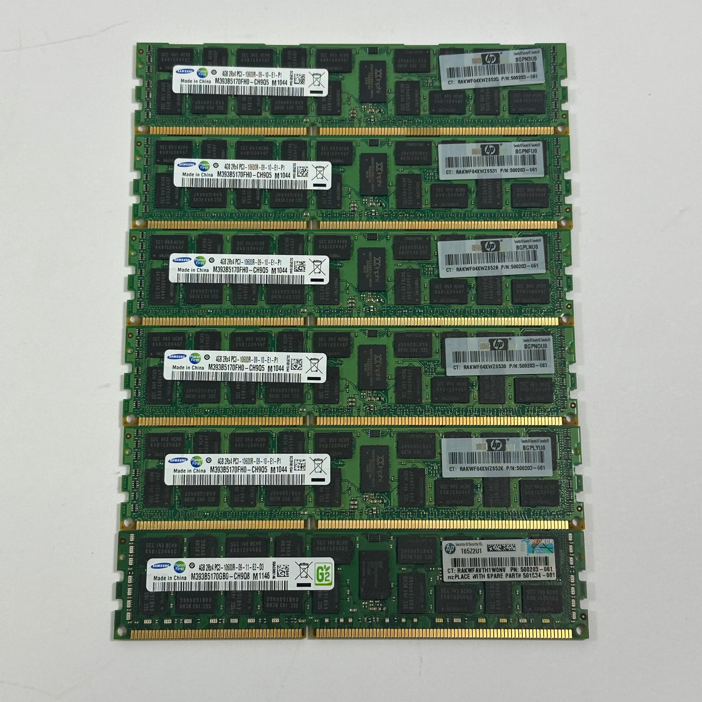Samsung PC3-10600R 24GB (6x4GB) Server RAM DDR3 1333MHz M393B5170FH0-CH9Q5