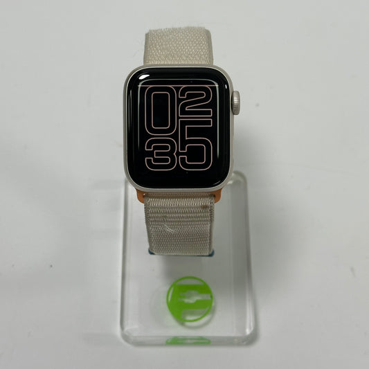 Unlocked Apple Watch SE 2nd Gen 40MM Starlight Aluminum MRG33LL/A