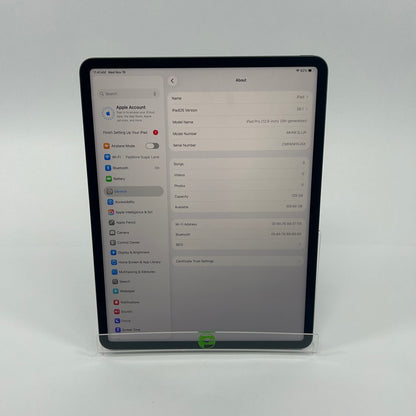 WiFi Only Apple iPad Pro 12.9" 5th Gen 128GB Space Gray MHNF3LL/A