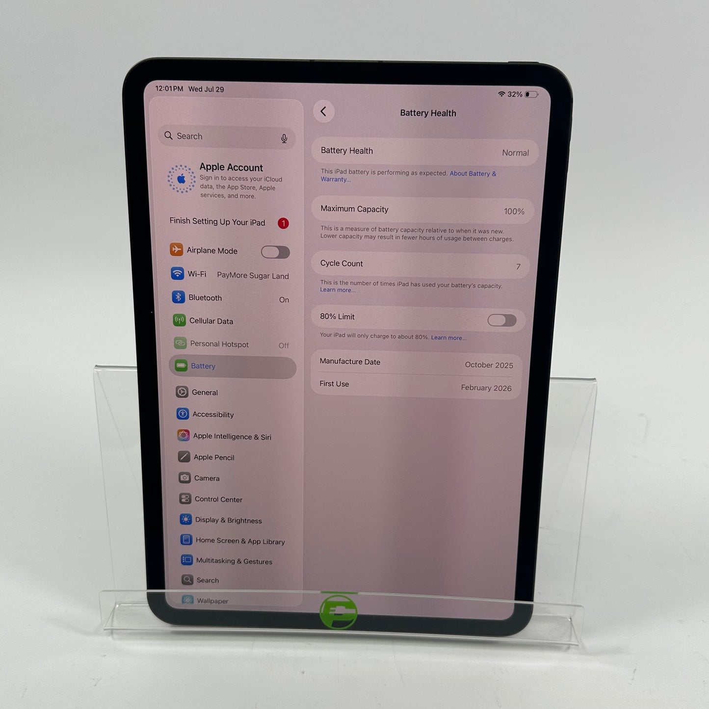 WiFi Only Apple iPad Pro 11" M5 1TB Space Black ME2W4LL/A