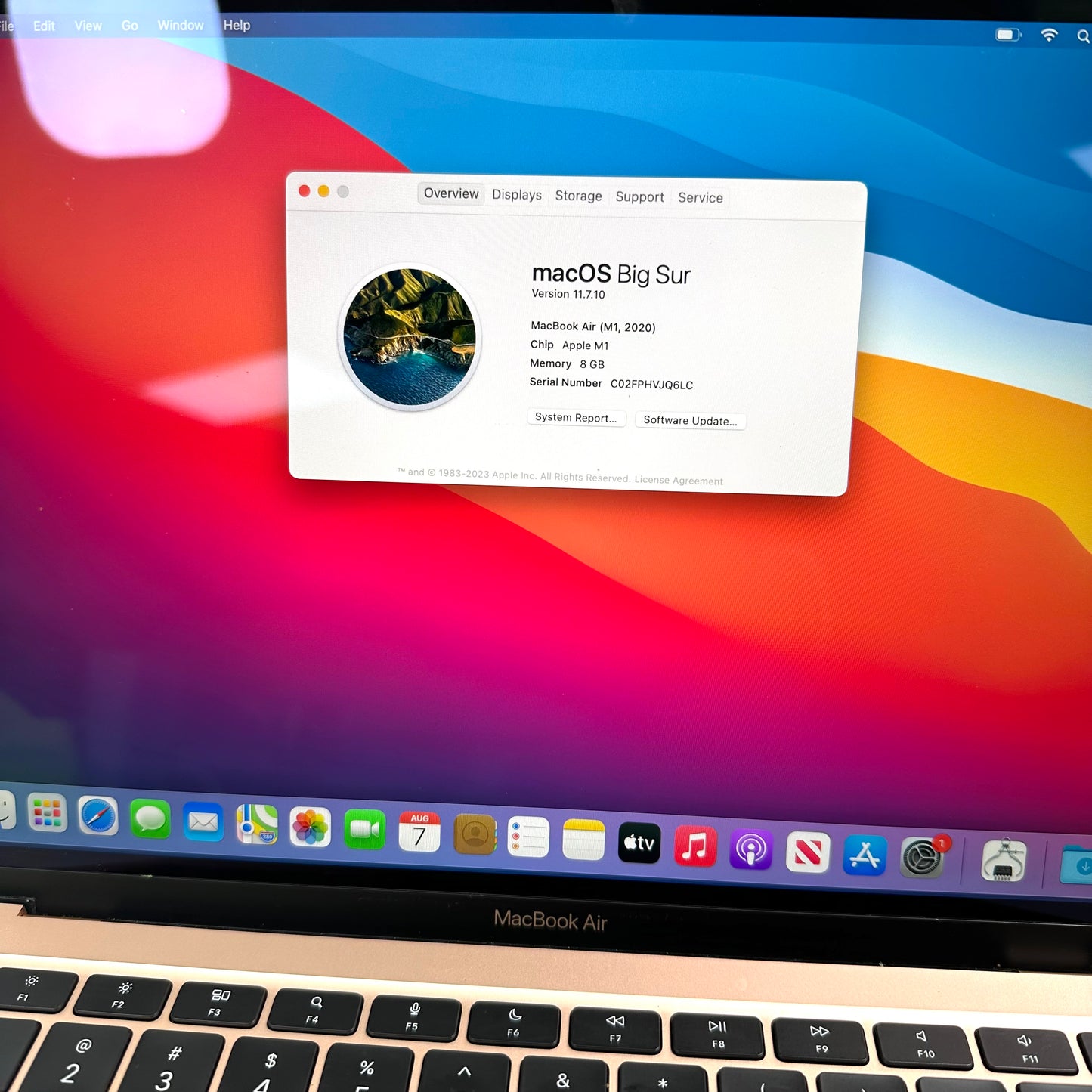 2020 Apple MacBook Air 13.3" M1  256GB