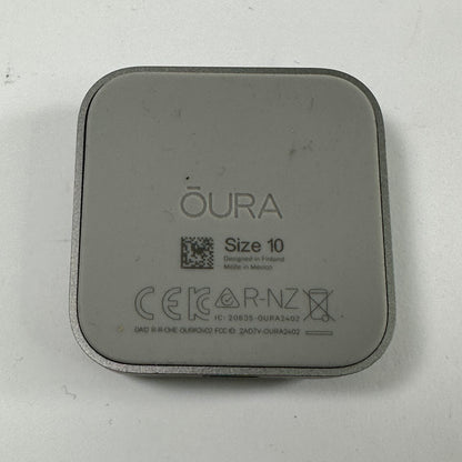 Oura Ring 4 10 Silver Titanium Smart Ring JZ90-54217-10