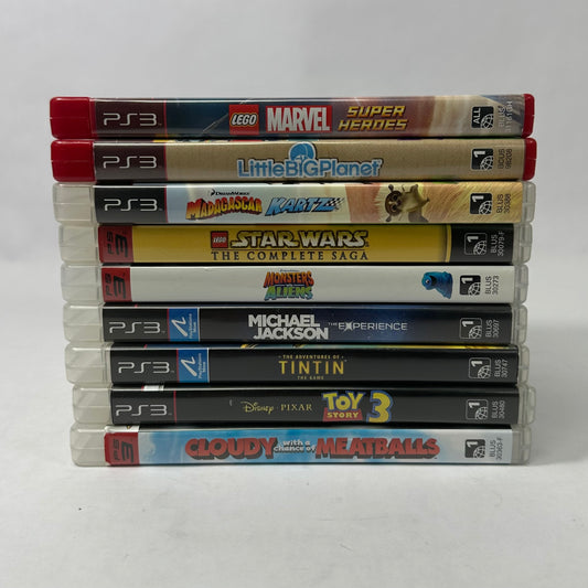 Lot of 9 Sony PlayStation 3 PS3 Games E only Edition