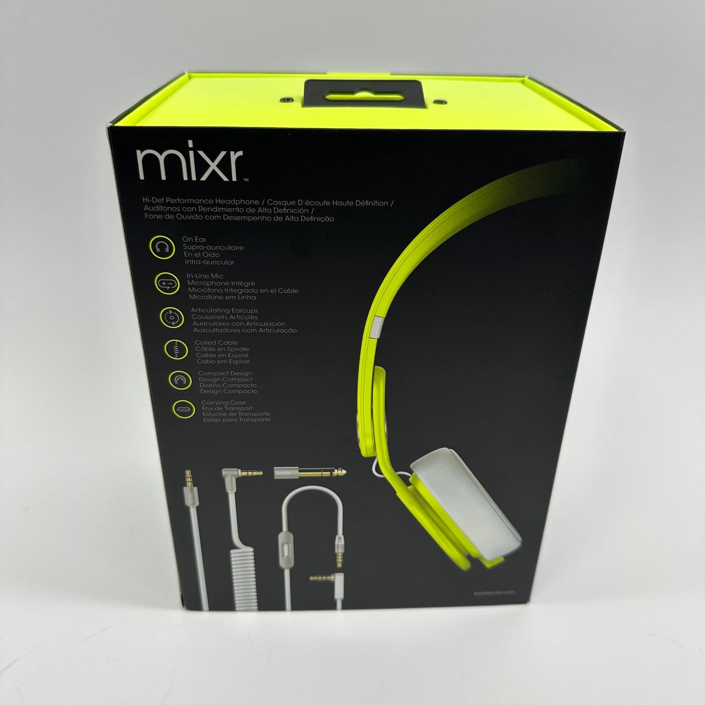 Beats Mixr Wired On-Ear Headphones Neon Yellow 810-00034 Limited Edition