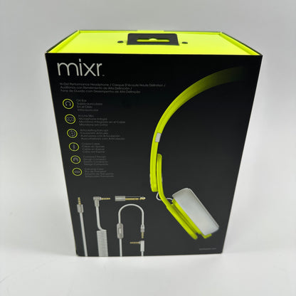 Beats Mixr Wired On-Ear Headphones Neon Yellow 810-00034 Limited Edition