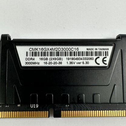 Corsair Vengeance LPX 16GB (2x8GB) RAM DDR4 3000MHz CMK16GX4M2D3000C16
