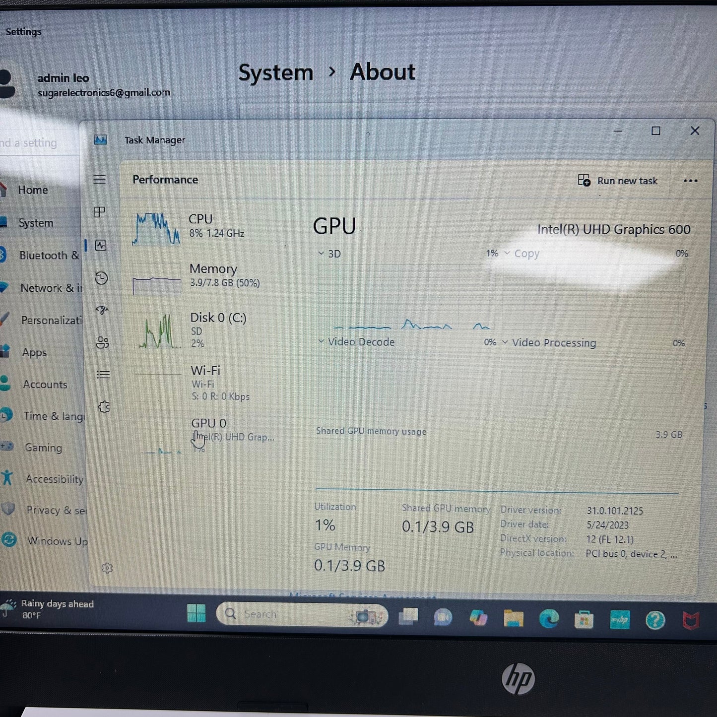 HP Laptop 14-DQ0052DX 14" Celeron N4120 1.1GHz 8GB RAM 64GB SSD