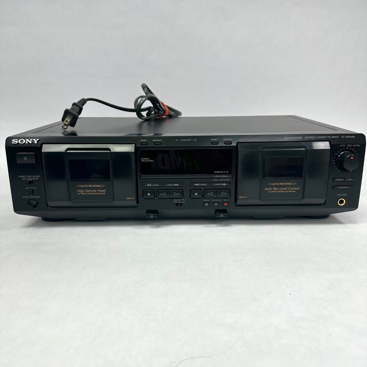 Broken Sony Stereo Cassette Deck  TC-WE435 No Power
