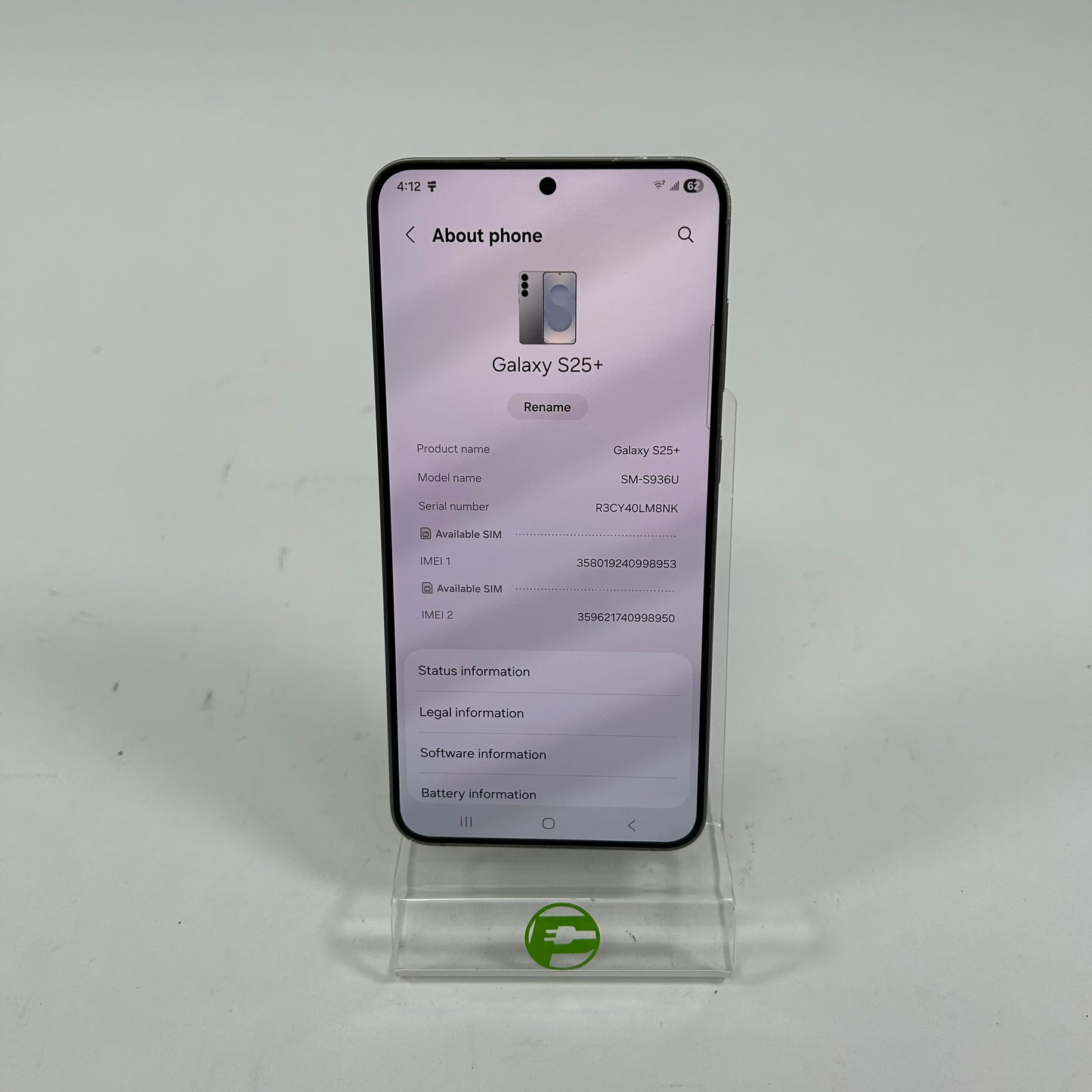 Unlocked Samsung Galaxy S25 Plus 12GB RAM 256GB SM-S936U Silver Shadow