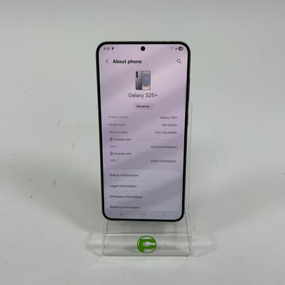 Unlocked Samsung Galaxy S25 Plus 12GB RAM 256GB SM-S936U Silver Shadow