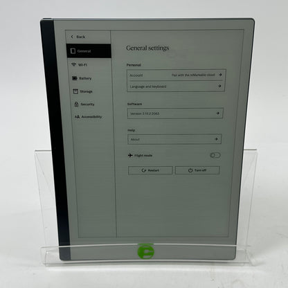 WiFi Only reMarkable 2 8GB Black RM110 Paper Tablet