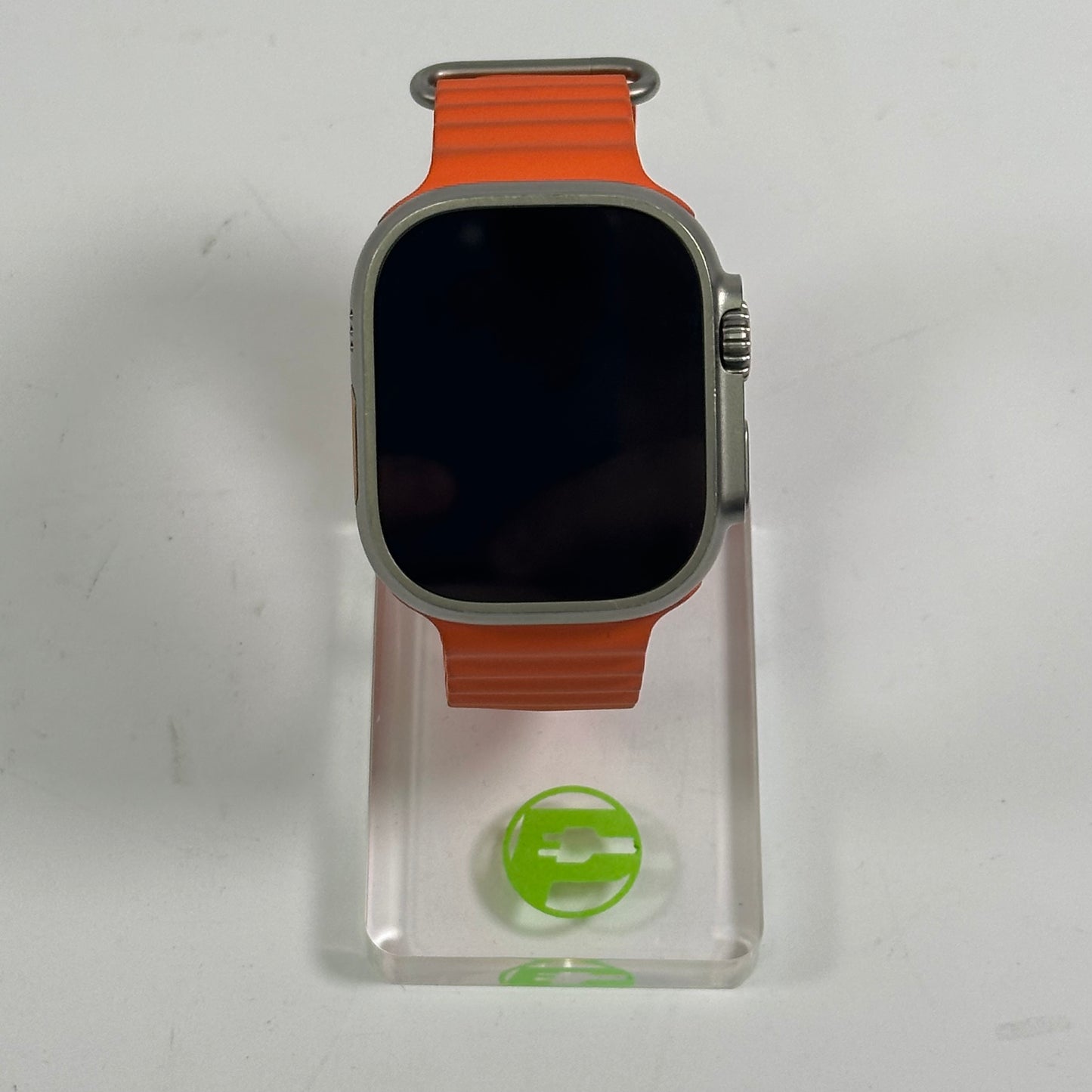 Unlocked Apple Watch Ultra 2 49MM Natural Titanium Orange Ocean Band MREH3LL/A