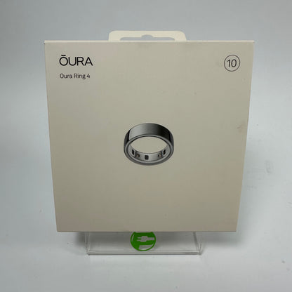 Oura Ring 4 10 Silver Titanium Smart Ring JZ90-54217-10