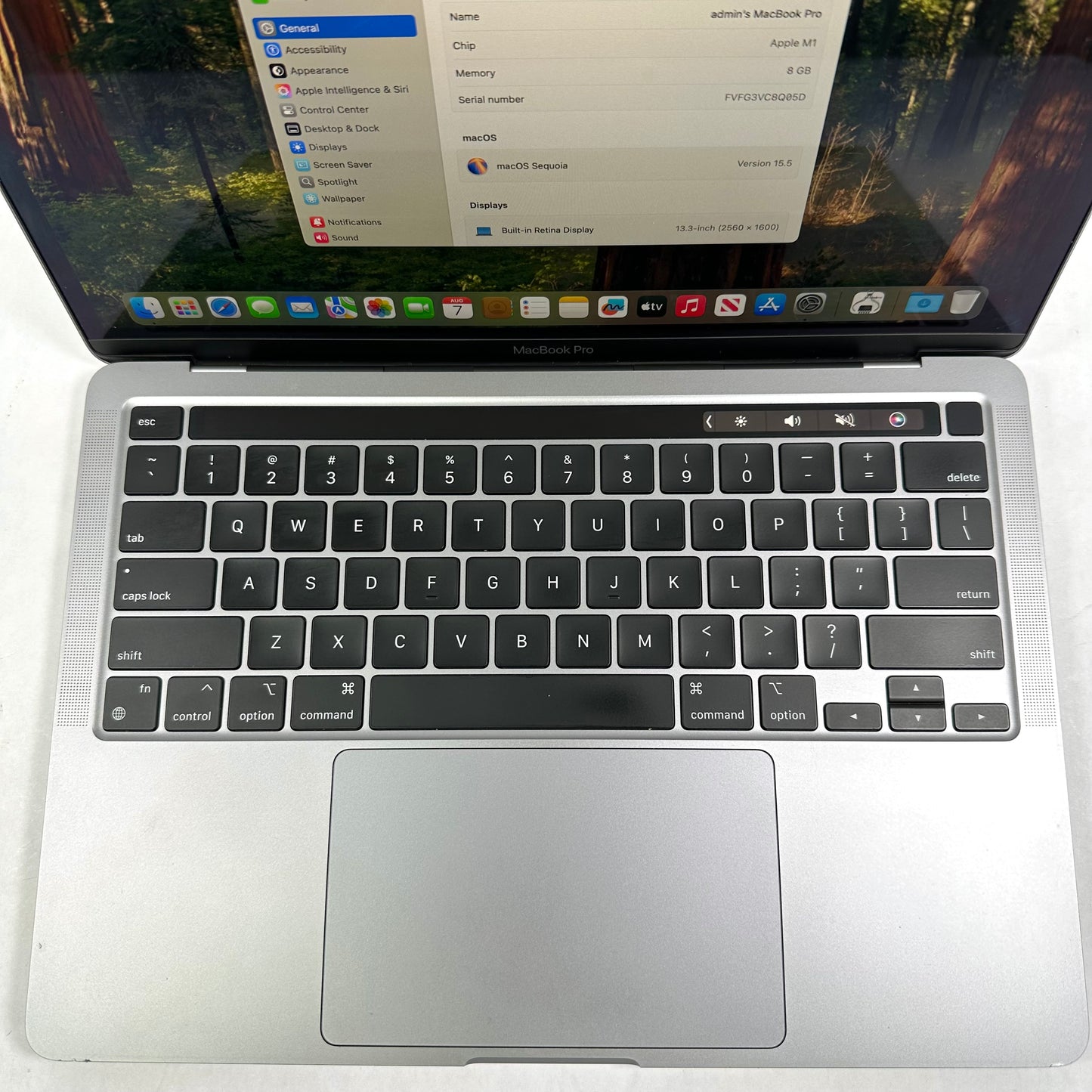2020 Apple A2338 13.3" M1 256GB 