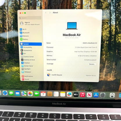 2020 Apple MacBook Air 13.3" 250GB 