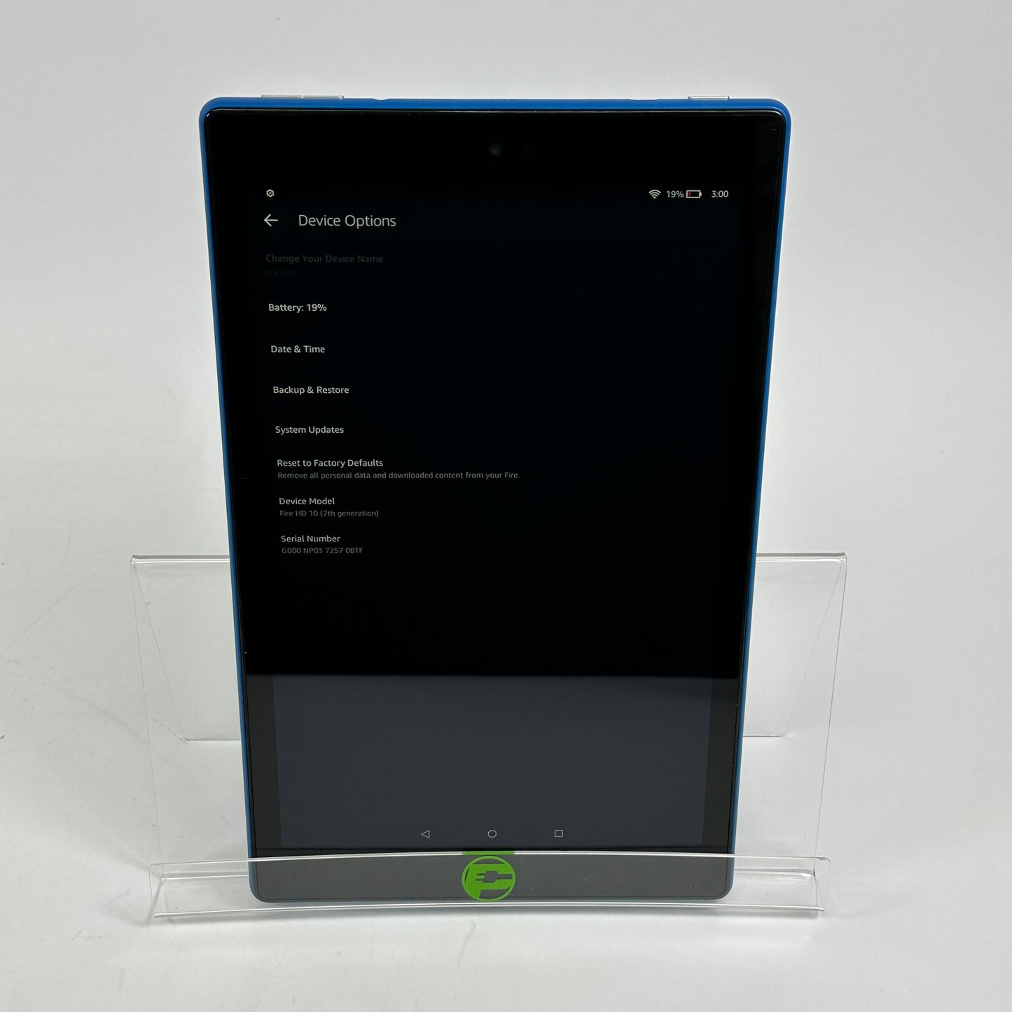 WiFi Only Amazon Kindle Fire HD 10 32GB Blue SL056ZE