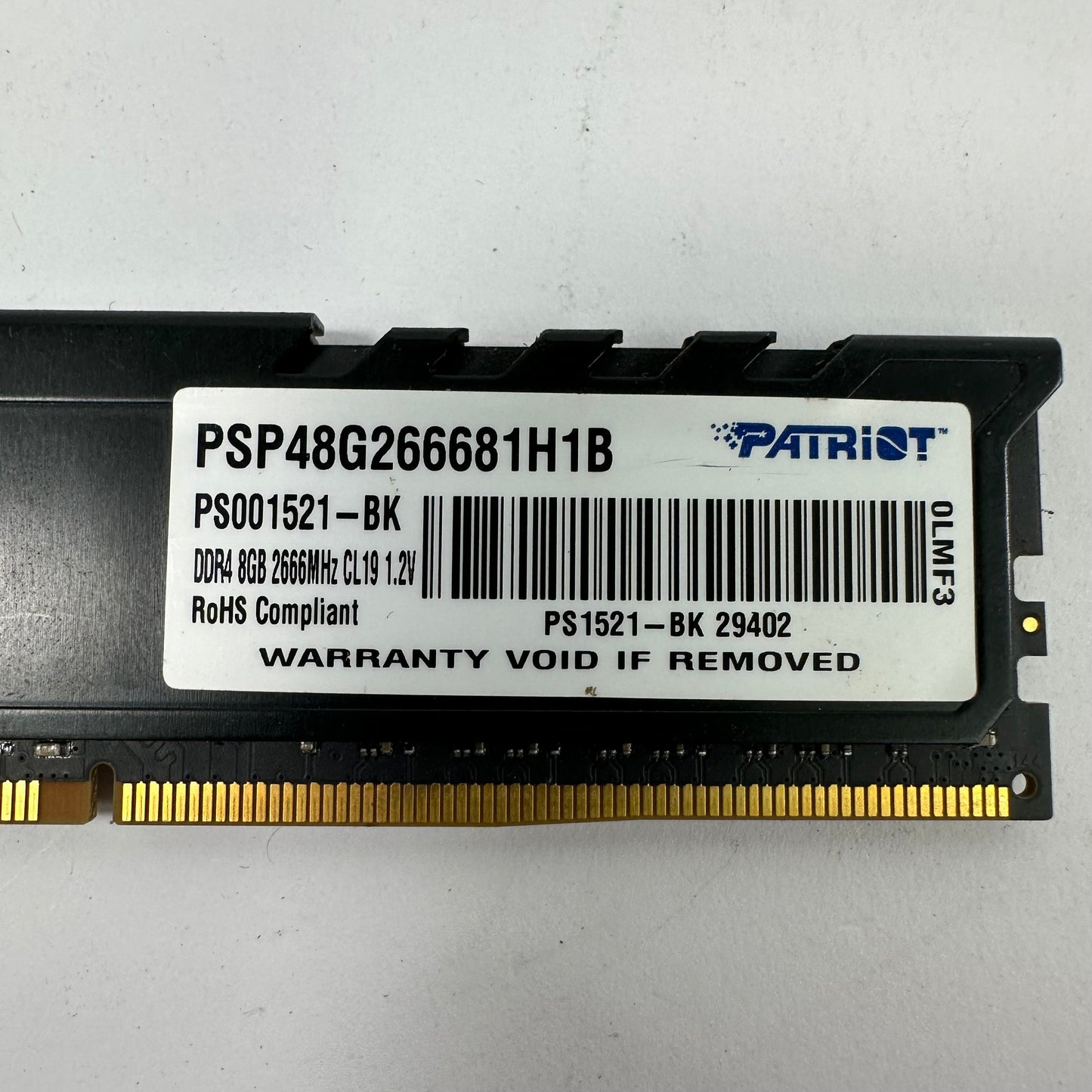 Patriot Signature Premium Line 16GB (2x8GB) RAM DDR4 2666MHz PSP48G266681H1B