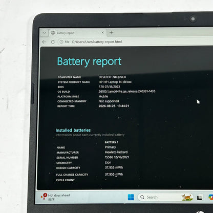 HP Laptop 14-DK1032WM 14" Ryzen 3 3250U 2.6GHz 4GB RAM 128GB SSD