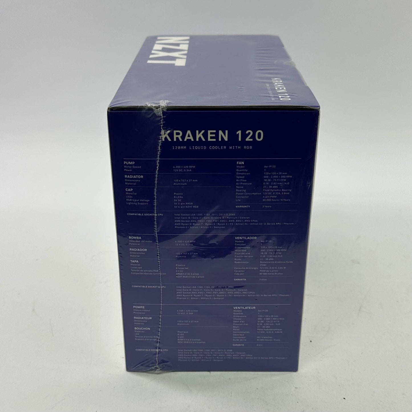 New NZXT Kraken 120 CPU Liquid Cooler (AIO) RL-KR120-B1
