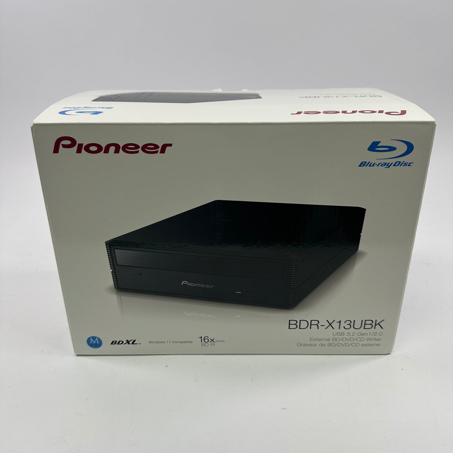 Pioneer BDR-X13UBK External Blu-Ray DVD CD Writer