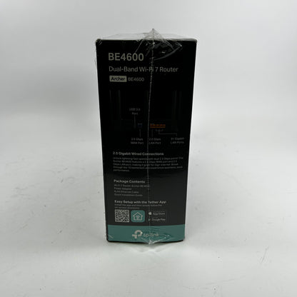 TP-Link Archer BE4600 Wi-Fi 7 Router New