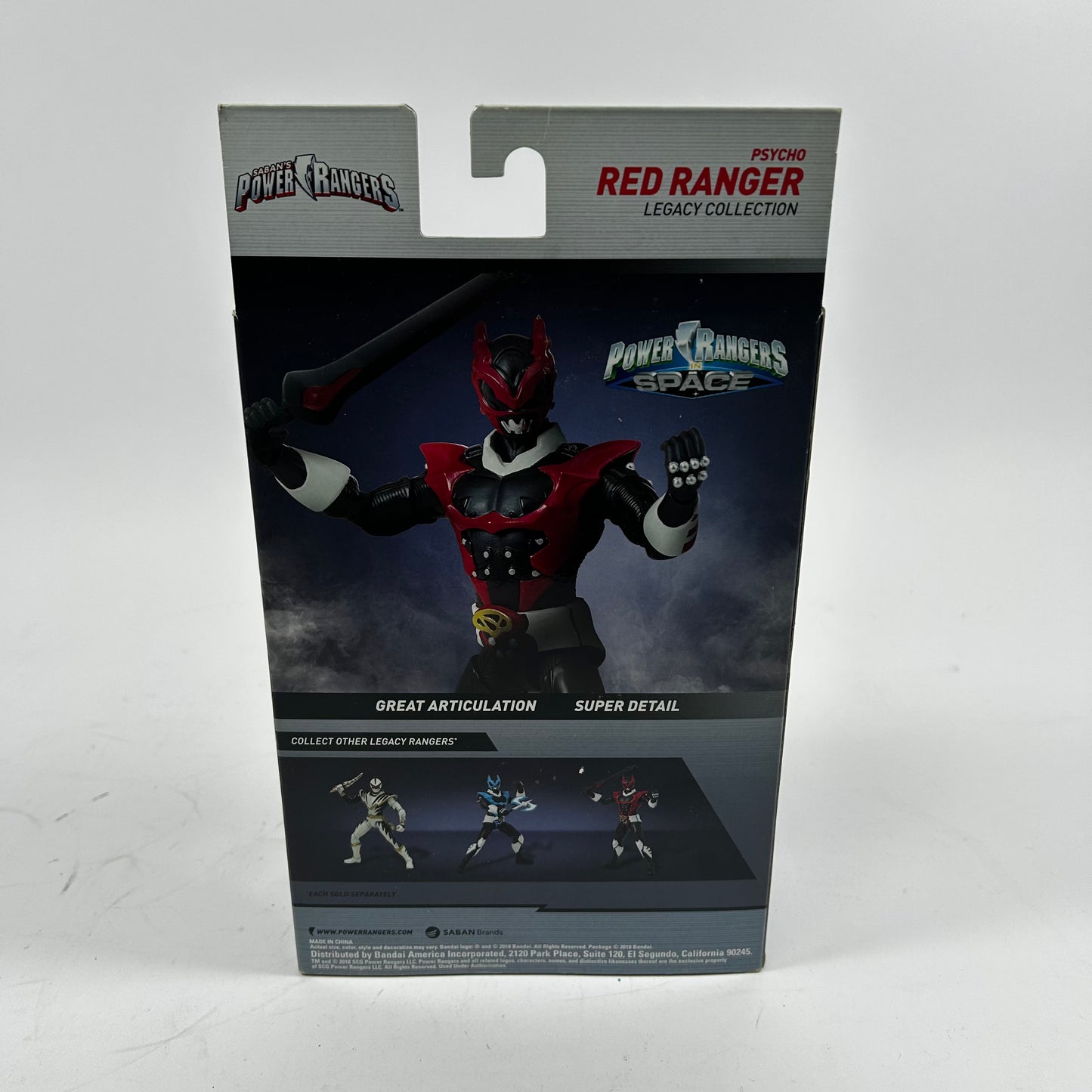 New Bandai Power Rangers Legacy-in Space Psycho Red Ranger Action Figure 