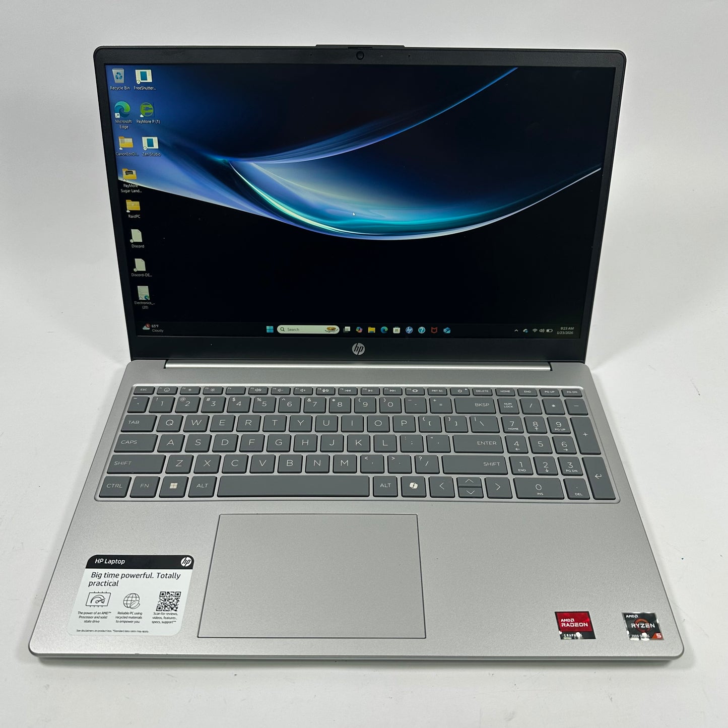 HP Laptop 15-FC0869NR 15.6" Ryzen 5 7520U 2.8GHz 8GB RAM 512GB SSD