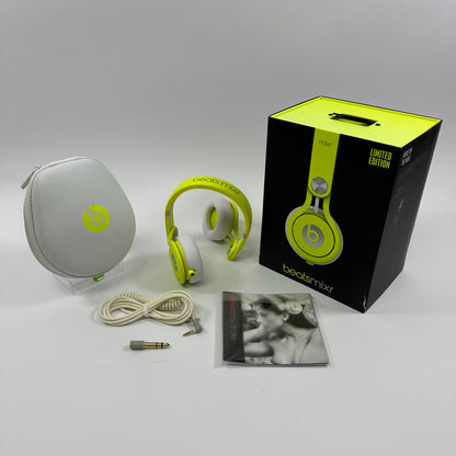 Beats Mixr Wired On-Ear Headphones Neon Yellow 810-00034 Limited Edition