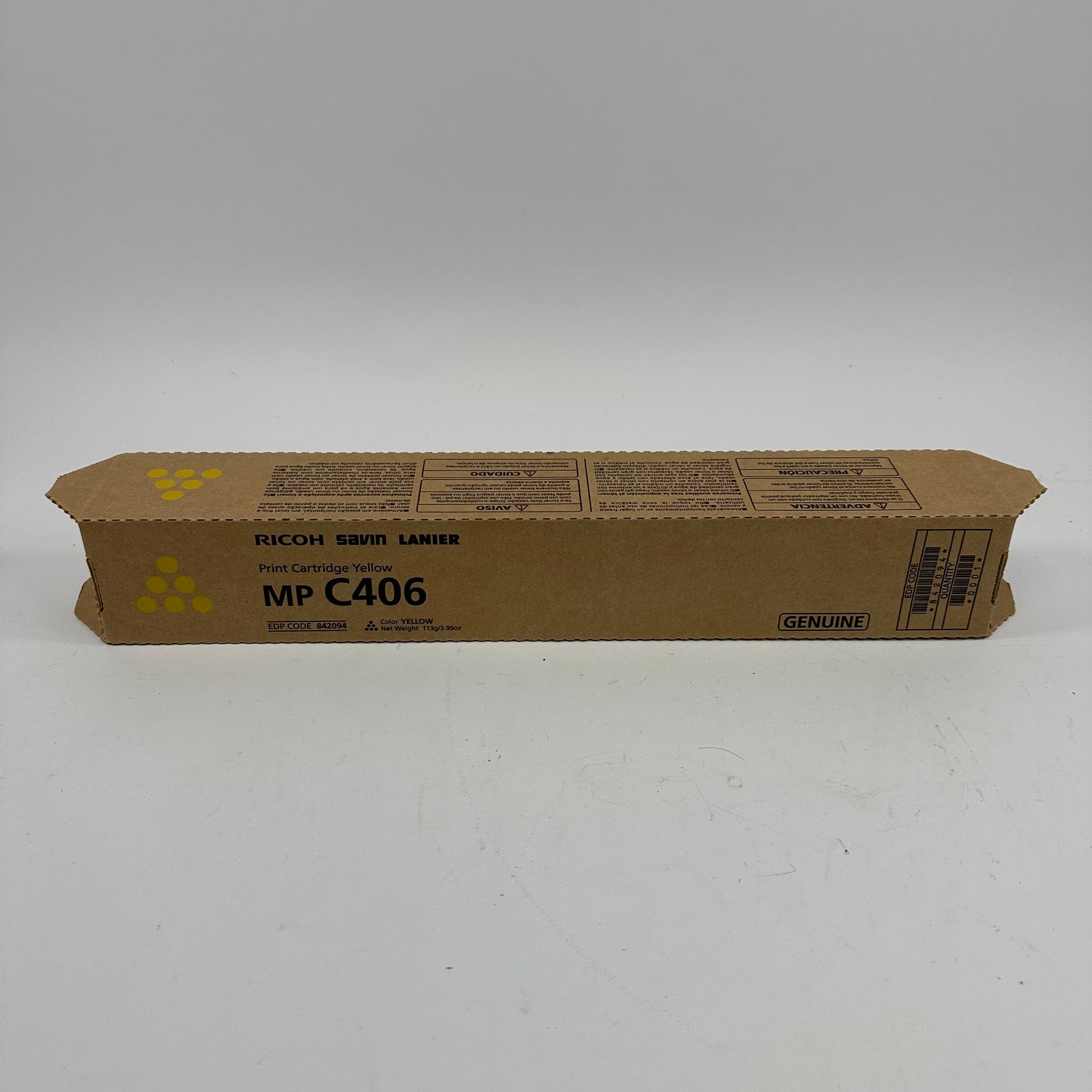 New Ricoh MP C406 842094 Yellow Print Cartridge