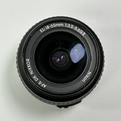 Nikon AF-S DX NIKKOR 18-55mm f/3.5-5.6 G II Auto Lens F