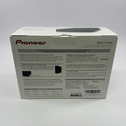 Pioneer BDR-X13UBK External Blu-Ray DVD CD Writer