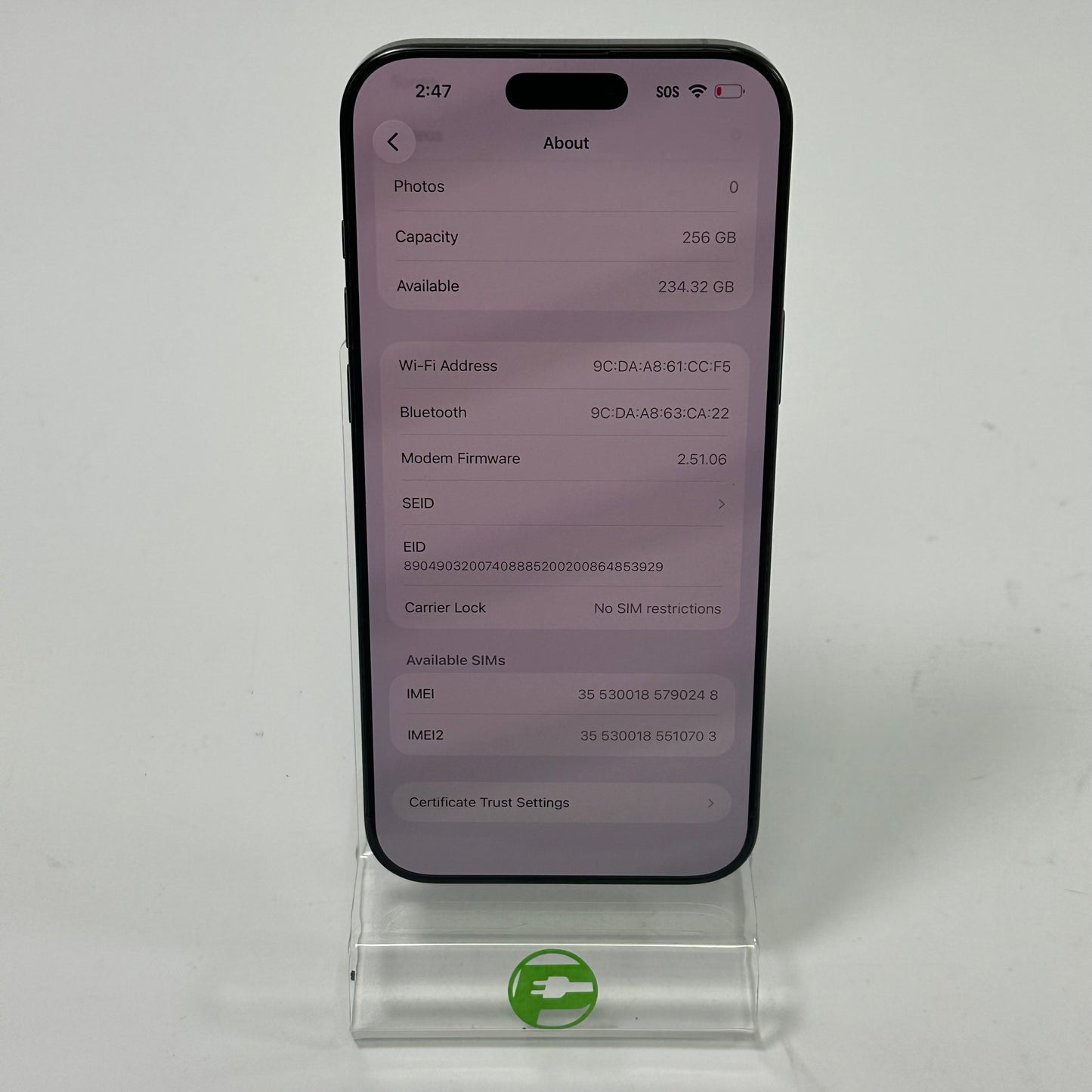 Factory Unlocked Apple iPhone 16 Pro Max 256GB Black Titanium MYW33LL/A