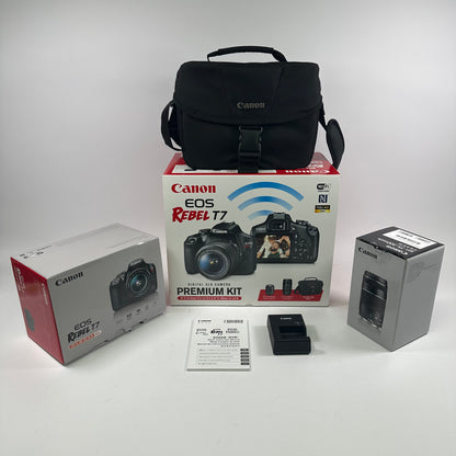 Canon EOS Rebel T7 24.1MP Digital SLR DSLR Camera 0 Shutter Count
