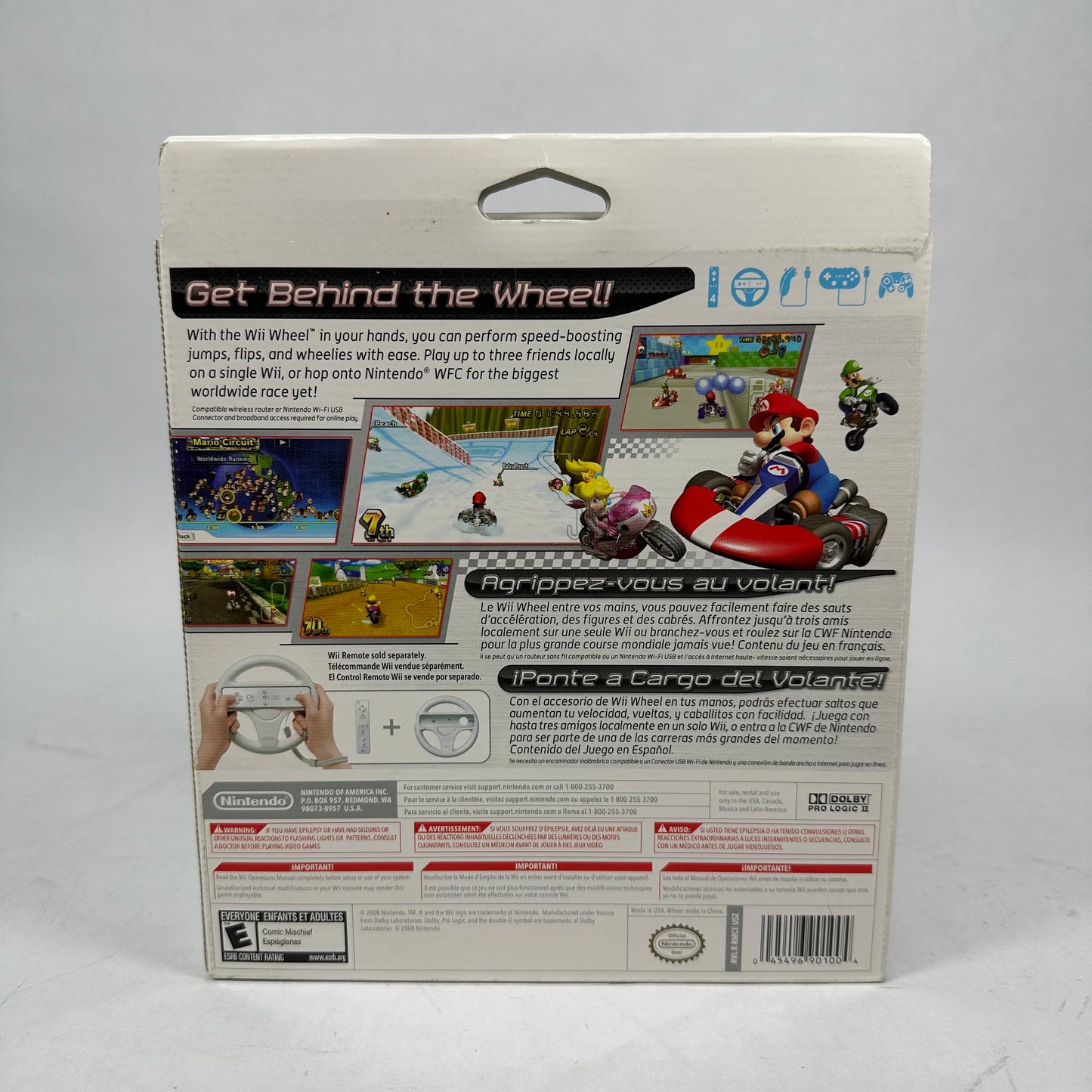 Nintendo Wii Wheel White RVL-024
