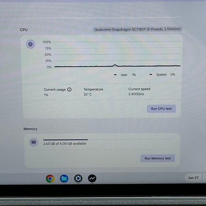 Lenovo Ip Duet 3 Chrome 11Q727 Snapdragon SC7180P 4GB RAM 128GB