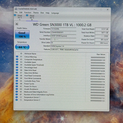 Western Digital WD 2280mm WD Green SN3000 1TB M.2 SSD WDS100T5G0E