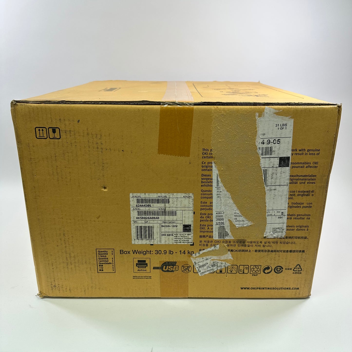 New Oki B400 Series Digital LED Mono Printer Black 62444301
