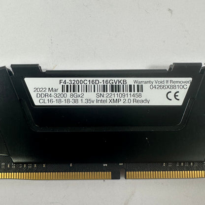 G.Skill Ripjaws V 16GB (2x8GB) RAM DDR4 3200MHz F4-3200C16D-16GVKB