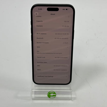 Factory Unlocked Apple iPhone 16 Plus 128GB Black MXUT3LL/A